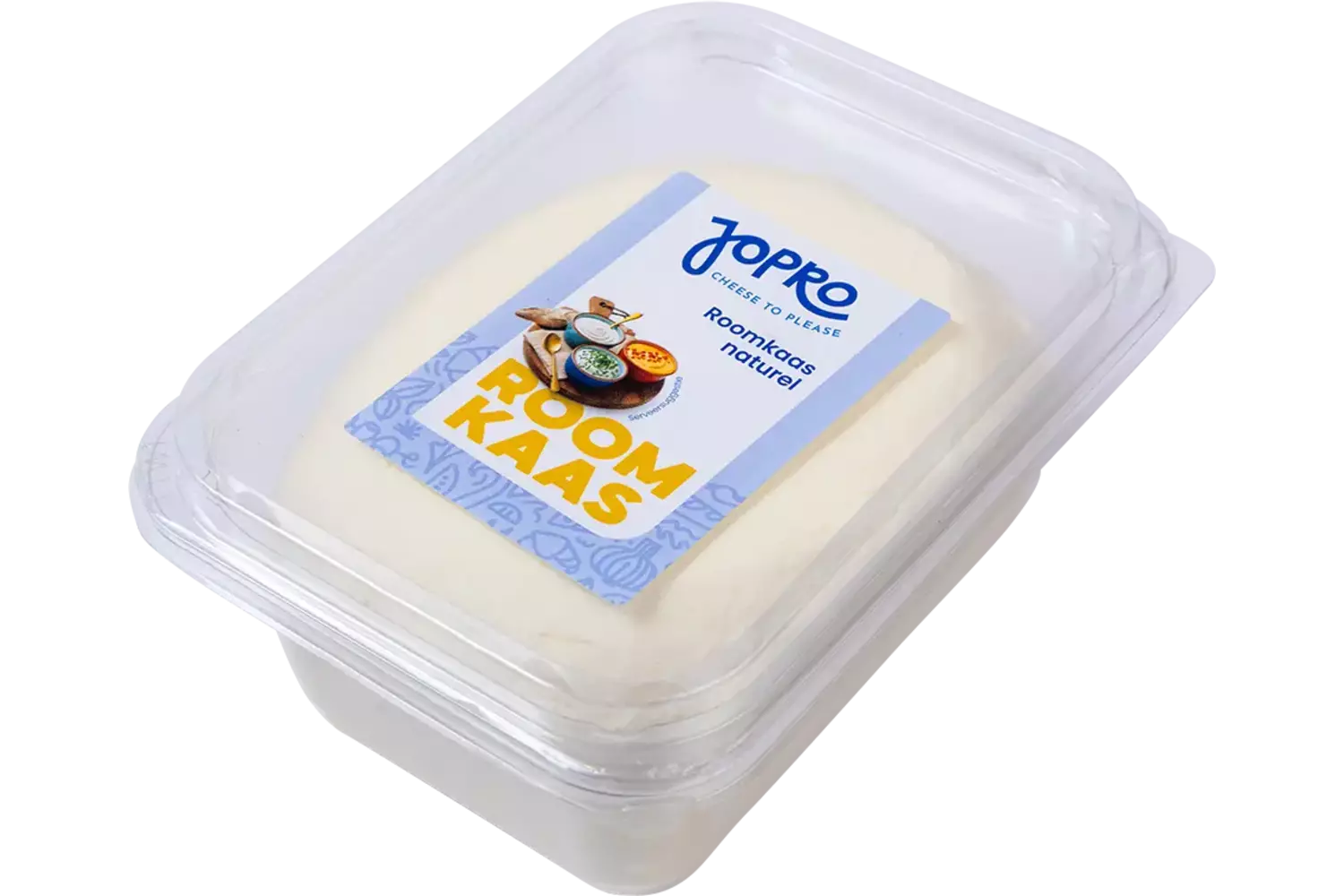 Roomkaas naturel bak 1kg kist 8 stuks